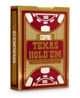 Karty do gry Texas Hold'em jumbo, czerwone
