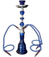 Niebieska Shisha Szisza Fajka Wodna Hookah 3 Węże Wysokość 57 cm Eldoro