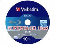 Verbatim BD-R 25GB x6 Printable 10szt. koperta CD