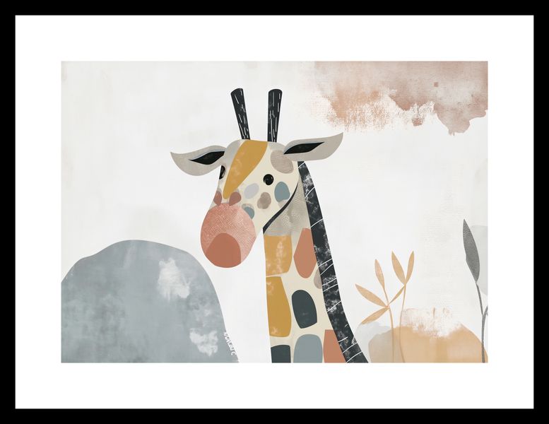 Plakat 29,7x21cm Żyrafa Bambino zdjęcie 3