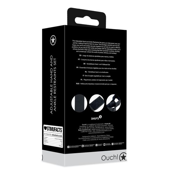 Adjustable Hand And Ankle Restraints Set zdjęcie 3