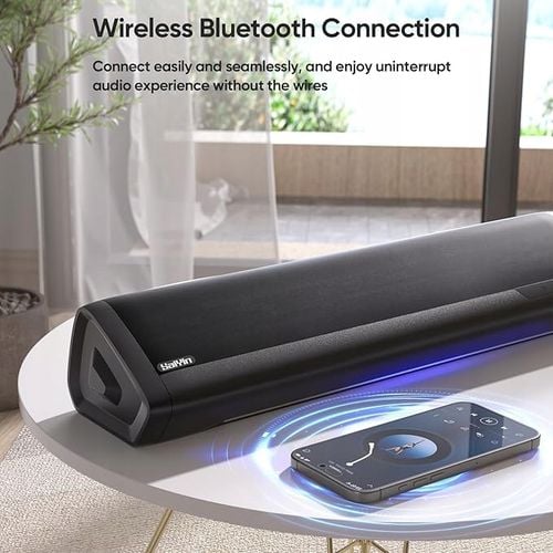 Saiyin Soundbar telewizyjny z subwooferem, 43 cm 2.1ch Surround Sound na Arena.pl