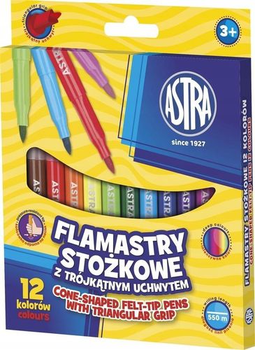flamastry stożkowe 12kol. astra 314110003 na Arena.pl