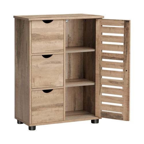 Szafka Stojąca z Szufladami Łazienkowa 80cm Retro Vintage Rustykalny na Arena.pl