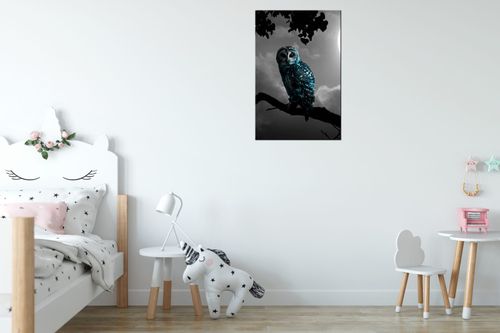 Obraz Na Płótnie 40X60 Błękitna Sowa na Arena.pl