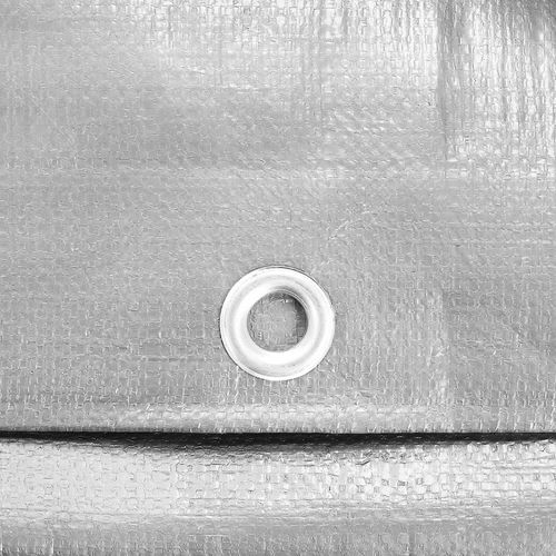 PLANDEKA PLANDEKI 5x8m SREBRNA WZMACNIANA 210G MOCNE OKRYCIE PŁACHTA na Arena.pl