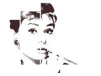 105CM 150CM OBRAZ 5 ELEM AUDREY HEPBURN DRUK