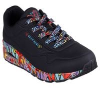 Skechers damskie sneakersy UNO RAVAGED LOVE 177918 BKMT 37,5