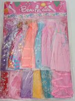 UBRANKA, Sukienki LALKA 29CM ZESTAW UBRAŃ 12 SZT