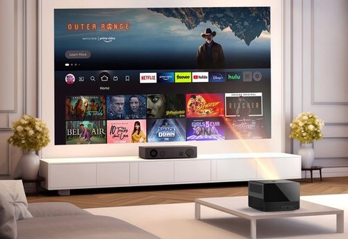 RZUTNIK PROJEKTOR LED AUTOFOCUS ANDROID TV 11 4K FULL HD WIFI PILOT BT na Arena.pl