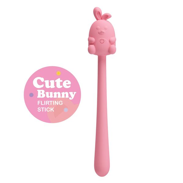 Cute Bunny, Flirting Stick, 7 Vibration Functions, Magnetic Usb Charging zdjęcie 2