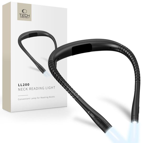 TECH-PROTECT LL200 NECK READING LIGHT BLACK zdjęcie 1