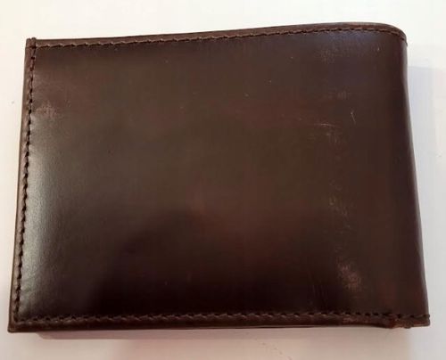 Buckle & Seam Bill Portfel skóra bydlęca brązowy na Arena.pl