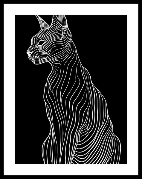 Plakat 30x40cm Minimalny Kontur zdjęcie 3