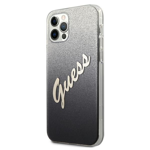 Etui Guess do iPhone 12, iPhone 12 Pro, Czarny zdjęcie 2