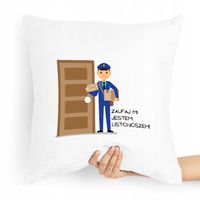 Poduszka Prezent Dla Listonosza Zaufaj Mi Jestem Z Nadrukiem Ze Zdjęciem