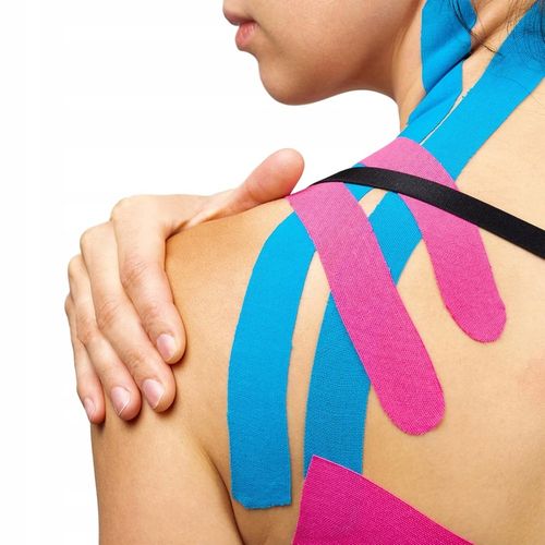 4x TAŚMA KINEZJOLOGICZNA TEJPY TAPE PLASTRY KINESIOTAPING WODOODPORNA 5M na Arena.pl