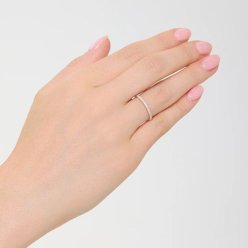 pierścionek / obrączka z brylancikami, złoto 585 na Arena.pl