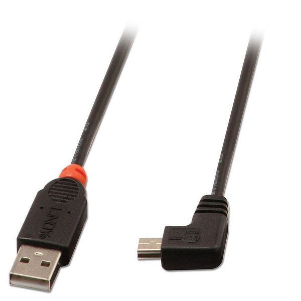 Lindy Usb2.0 A/Mini-B 90 Degree 2M zdjęcie 1