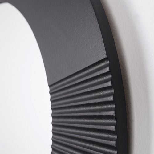 Lustro ścienne czarne okrągłe 48 cm na Arena.pl