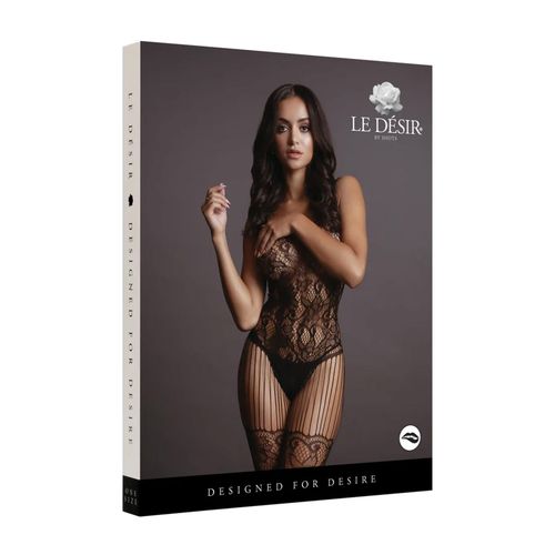 lace and fishnet bodystocking - one size na Arena.pl