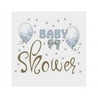 serwetki baby shower blue, 33x33 cm, 20 szt.