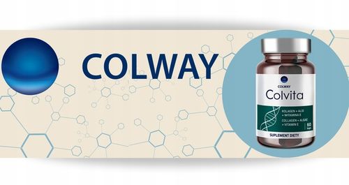 Kolagen liofilizowany Zdrowe Stawy Mocne Kości Algi Wit.E Colvita 60 Colway na Arena.pl