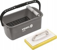 WIADRO GLAZURNICZE DO FUGOWANIA Z ROLKĄ +PACKA 10L