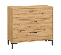 Komoda z Szufladami 3SZ 92 cm Dąb Artisan NIVA ML