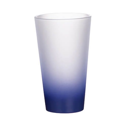Szklanka 450 ml szroniona do sublimacji - granatowy gradient zdjęcie 1
