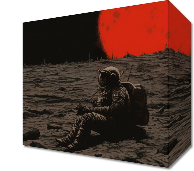 Obraz 20x20cm Samotność w Kosmosie zdjęcie 1