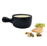 Rondelek do fondue ceramiczny 4 sztuki Mäster czarny