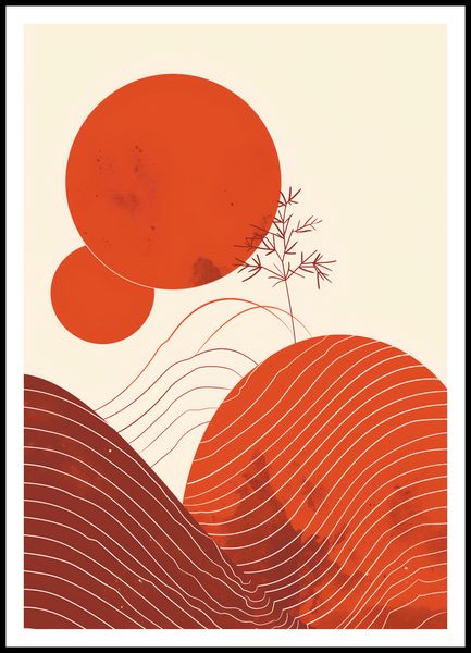 Plakat 70x100cm Ciepło Czerwieni zdjęcie 3