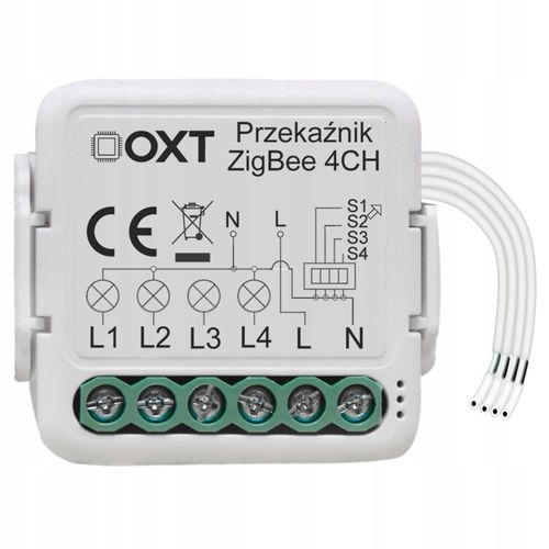 OXT Mini Przekaźnik 4 Obwody ZigBee TUYA 4x2,5A na Arena.pl