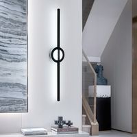 LAMPA LED KINKIET SCIENNA CZARNA KREATYWNA NOWOCZESNA DO SALONU 6500K 13W