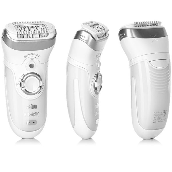 DEPILATOR BRAUN Silk-epil 9 SENSOSMART Wet&Dry + GOLARKA - LIMITED EDITION zdjęcie 9