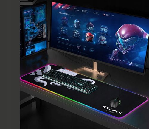 PODKŁADKA POD MYSZ GAMINGOWA RGB XXXL mousepad LED na Arena.pl