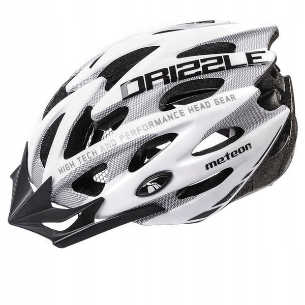 KASK ROWEROWY METEOR MV29 DRIZZLE M 55-58 odpinany daszek siatka od owadów zdjęcie 2