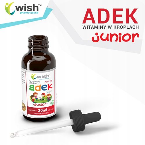 Witamina ADEK A D3 E K2 MK-7 Dla Dzieci 30ml na Arena.pl