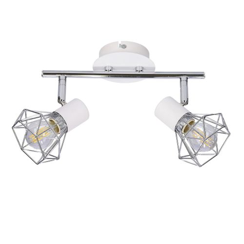 Verve listwa 2x40W E14 biały abażur chrom na Arena.pl
