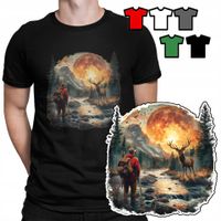 KOSZULKA T-SHIRT MĘSKI WZORY - WSPINACZKA GÓRY WĘDRÓWKA HOBBY - XXXL 3XL