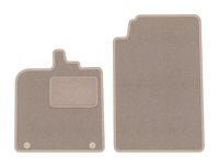 Dywaniki welurowe LUX beżowe Smart ForTwo II 2007-2014 hatchback