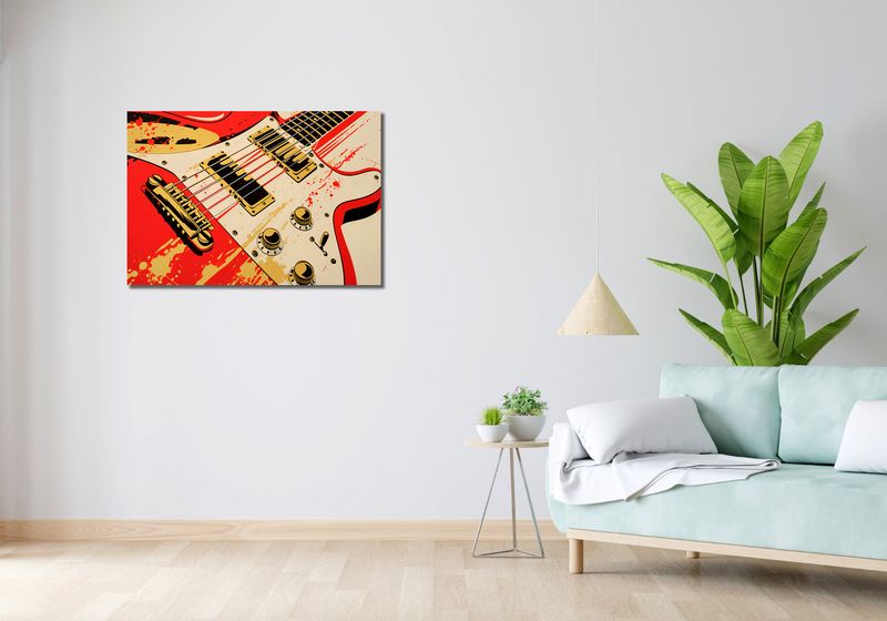 Obraz 90x60cm Przed Graniem zdjęcie 2