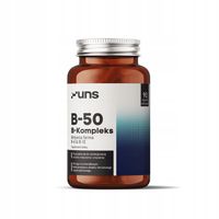 UNS B-50 B-KOMPLEKS 90 VKAPS WITAMINY Z GRUPY B, B1 B2 B3 B6 B12, IZOZYTOL
