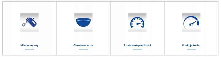 MIKSER RĘCZNY ZHM 2459S Z MISĄ 700W BIAŁY 4 KOŃCÓWKI ROBOT KUCHENNY zdjęcie 12