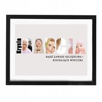 FOTO OBRAZ na płótnie w RAMIE 30x40 na DZIEŃ BABCI