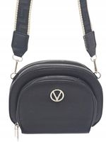 Victoria J. - torebka listonoszka skóra ekologiczna groszek czarny HD480