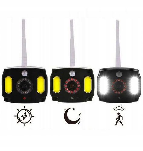 LAMPA SOLARNA ATRAPA KAMERY 2W1 CZUJNIK RUCHU 20W na Arena.pl