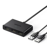 ugreen przełącznik adapter switch box usb 2 wejścia - 3 wyjścia