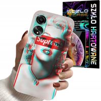 ETUI DO OPPO A78 4G - Monroe MODNE KOBIECE WZORY + SZKŁO